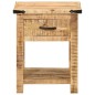 vidaXL Mesita de noche madera maciza de mango 40x40x50 cm vidaXL Mesita de noche madera maciza de mango 40x40x50 cm