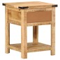 vidaXL Mesita de noche madera maciza de mango 40x40x50 cm vidaXL Mesita de noche madera maciza de mango 40x40x50 cm