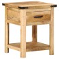 vidaXL Mesita de noche madera maciza de mango 40x40x50 cm vidaXL Mesita de noche madera maciza de mango 40x40x50 cm