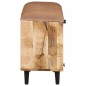 vidaXL Banco zapatero madera maciza de mango 80x30x45 cm vidaXL Banco zapatero madera maciza de mango 80x30x45 cm