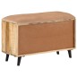 vidaXL Banco zapatero madera maciza de mango 80x30x45 cm vidaXL Banco zapatero madera maciza de mango 80x30x45 cm