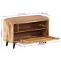 vidaXL Banco zapatero madera maciza de mango 80x30x45 cm vidaXL Banco zapatero madera maciza de mango 80x30x45 cm