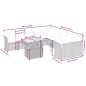 vidaXL Set de sofás de jardín 11 pzas y cojines ratán sintético negro vidaXL Set de sofás de jardín 11 pzas y cojines ratán sintético negro