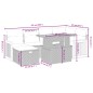 vidaXL Set de comedor de jardín 7 pzas y cojines ratán sintético negro vidaXL Set de comedor de jardín 7 pzas y cojines ratán sintético negro