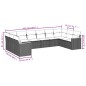 vidaXL Set de sofás de jardín 10 pzas cojines ratán sintético negro vidaXL Set de sofás de jardín 10 pzas cojines ratán sintético negro