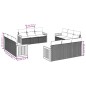 vidaXL Set de sofás de jardín 12 pzas y cojines ratán sintético marrón vidaXL Set de sofás de jardín 12 pzas y cojines ratán sintético marrón