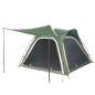 vidaXL Tienda de campaña 4 personas tafetán 185T verde 240x221x160 cm