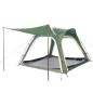 vidaXL Tienda de campaña 4 personas tafetán 185T verde 240x221x160 cm