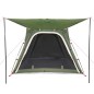 vidaXL Tienda de campaña 4 personas tafetán 185T verde 240x221x160 cm
