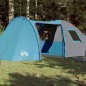 vidaXL Tienda de campaña 6 personas tafetán 185T azul 466x342x200 cm