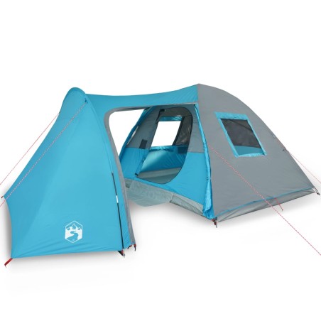 vidaXL Tienda de campaña 6 personas tafetán 185T azul 466x342x200 cm