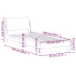 vidaXL Estructura de cama con cabecero cuero sintético blanco y negro vidaXL Estructura de cama con cabecero cuero sintético blanco y negro