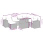vidaXL Set de sofás de jardín 8 piezas y cojines ratán sintético negro vidaXL Set de sofás de jardín 8 piezas y cojines ratán sintético negro