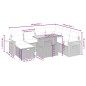 vidaXL Set de sofás de jardín 8 piezas y cojines ratán sintético negro vidaXL Set de sofás de jardín 8 piezas y cojines ratán sintético negro
