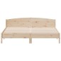vidaXL Estructura de cama con cabecero madera maciza de pino 200x200cm vidaXL Estructura de cama con cabecero madera maciza de pino 200x200cm