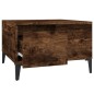 vidaXL Mesa de centro madera contrachapada roble ahumado 55x55x36,5 cm