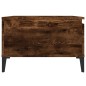 vidaXL Mesa de centro madera contrachapada roble ahumado 55x55x36,5 cm