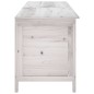 vidaXL Arcón de jardín madera maciza abeto blanco 198,5x50x56,5 cm vidaXL Arcón de jardín madera maciza abeto blanco 198,5x50x56,5 cm