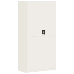 vidaXL Armario archivador de acero blanco 90x40x180 cm