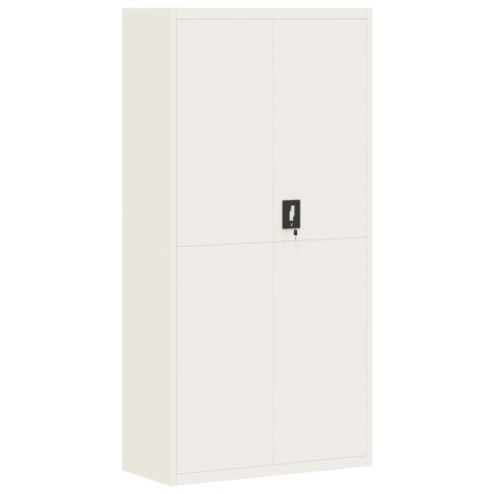 vidaXL Armario archivador de acero blanco 90x40x180 cm