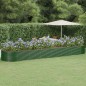 vidaXL Jardinera arriate acero recubrimiento polvo verde 584x140x68 cm vidaXL Jardinera arriate acero recubrimiento polvo verde 584x140x68 cm