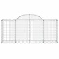 vidaXL Cestas de gaviones 4 uds forma de arco hierro 200x50x80/100 cm vidaXL Cestas de gaviones 4 uds forma de arco hierro 200x50x80/100 cm