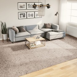 vidaXL Alfombra de pelo largo moderna beige 300x400 cm