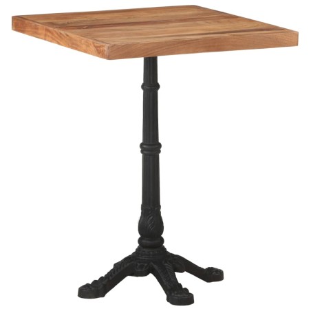 vidaXL Mesa de bistró madera maciza de acacia 60x60x76 cm 