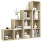 vidaXL Muebles de salón 4 piezas madera de ingeniería roble Sonoma