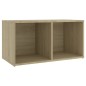 vidaXL Muebles de salón 4 piezas madera de ingeniería roble Sonoma