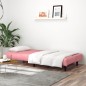 vidaXL Sofá cama de 2 plazas terciopelo rosa vidaXL Sofá cama de 2 plazas terciopelo rosa