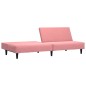 vidaXL Sofá cama de 2 plazas terciopelo rosa vidaXL Sofá cama de 2 plazas terciopelo rosa