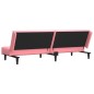 vidaXL Sofá cama de 2 plazas terciopelo rosa vidaXL Sofá cama de 2 plazas terciopelo rosa
