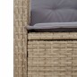 vidaXL Set comedor de jardín 5 pzas con cojines ratán sintético beige