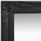 vidaXL Espejo de pared estilo barroco negro 40x40 cm 
