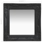 vidaXL Espejo de pared estilo barroco negro 40x40 cm 