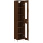 vidaXL Aparador alto madera contrachapada roble marrón 34,5x34x180 cm vidaXL Aparador alto madera contrachapada roble marrón 34,5x34x180 cm