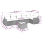 vidaXL Set de sofás de jardín 7 piezas con cojines ratán PE gris vidaXL Set de sofás de jardín 7 piezas con cojines ratán PE gris