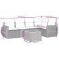 vidaXL Set de sofás de jardín 6 piezas y cojines ratán sintético negro vidaXL Set de sofás de jardín 6 piezas y cojines ratán sintético negro