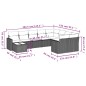 vidaXL Set de sofás de jardín 10 pzas cojines ratán sintético negro vidaXL Set de sofás de jardín 10 pzas cojines ratán sintético negro