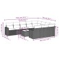 vidaXL Set de sofás de jardín 11 pzas y cojines ratán sintético negro vidaXL Set de sofás de jardín 11 pzas y cojines ratán sintético negro