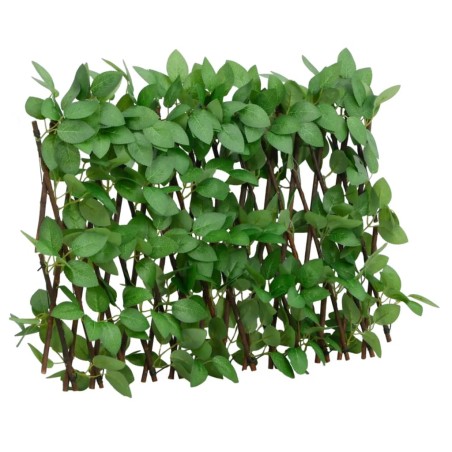 vidaXL Enrejado valla expandible de hiedra artificial verde 180x30 cm