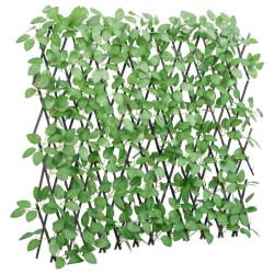 vidaXL Enrejado valla expansible de hiedra artificial verde 180x65 cm