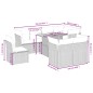 vidaXL Set de sofás de jardín 8 piezas y cojines ratán sintético negro vidaXL Set de sofás de jardín 8 piezas y cojines ratán sintético negro