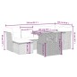 vidaXL Set de comedor de jardín 7 pzas y cojines ratán sintético negro vidaXL Set de comedor de jardín 7 pzas y cojines ratán sintético negro