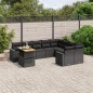 vidaXL Set de sofás de jardín 10 pzas cojines ratán sintético negro vidaXL Set de sofás de jardín 10 pzas cojines ratán sintético negro