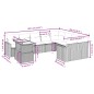 vidaXL Set de sofás de jardín 10 pzas cojines ratán sintético negro vidaXL Set de sofás de jardín 10 pzas cojines ratán sintético negro