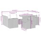 vidaXL Set de comedor de jardín 7 pzas y cojines ratán sintético negro vidaXL Set de comedor de jardín 7 pzas y cojines ratán sintético negro