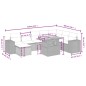 vidaXL Set de sofás de jardín 8 piezas y cojines ratán sintético negro vidaXL Set de sofás de jardín 8 piezas y cojines ratán sintético negro