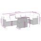 vidaXL Set de comedor de jardín 7 pzas y cojines ratán sintético negro vidaXL Set de comedor de jardín 7 pzas y cojines ratán sintético negro
